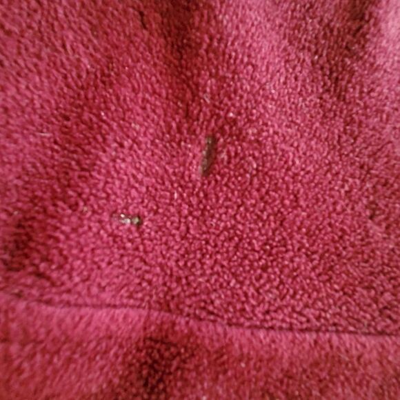 Woolrich Vintage Polartec Fleece Mock Neck Burgundy Pullover Snap Sweatshirt Med - Picture 12 of 12